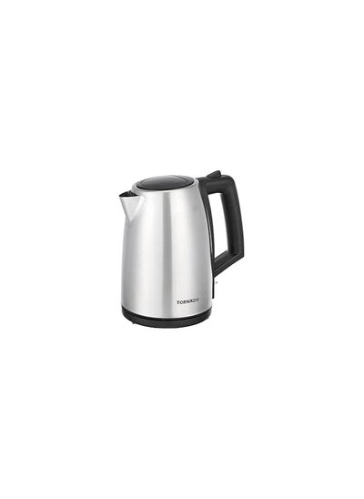 Buy TORNADO Stainless Steel Kettle, 1.7 Liter, 1850-2200 Watt, Stainless TKS-2217E in Egypt