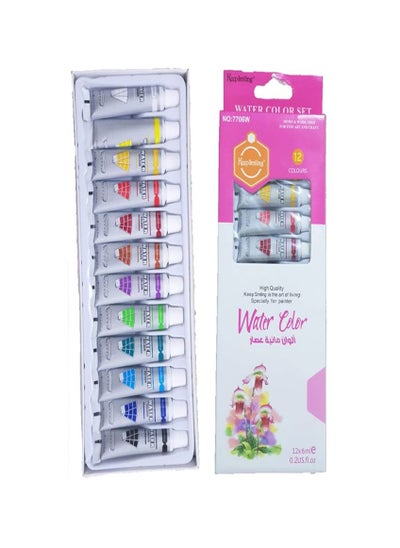 Buy Keep Smiling WaterColor Paints - Set of 12 Pcs 12ml in Egypt