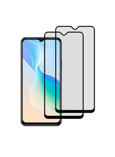 Buy 2 Pieces Tempered Glass Screen Protector 5D Designed For vivo T1 5G Full Glue Edge to Edge Full Screen Coverage And Bubble Free in UAE