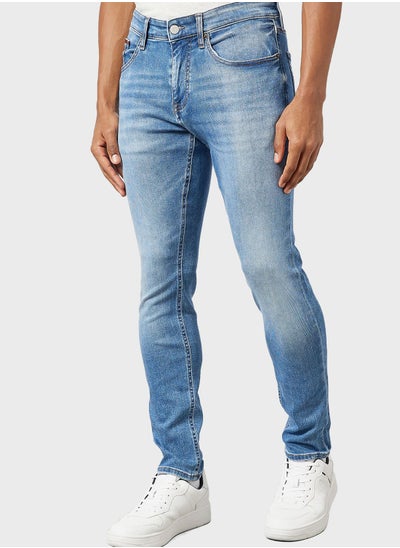 Buy Light Wash Slim Fit Jeans in UAE