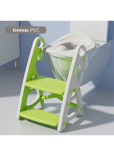 Buy Potty Training Toilet Teat,Toddler Toilet Seat with Adjustable Step Stool Ladder,2 in 1 Foldable Kids Toilet Training Seat,Splash Guard and Anti-Slip Handles for Boys Girls in Saudi Arabia