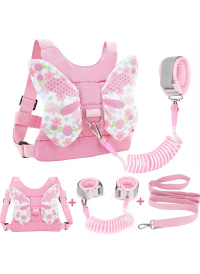 اشتري ORiTi  3 in 1 Toddler Harness Leashes Anti Lost Wrist Link, Kids Harness Children Leash for Girls, Child Anti Lost Leash Baby Cute Harness Belt Strap Hold Kids Close While Walking في الامارات