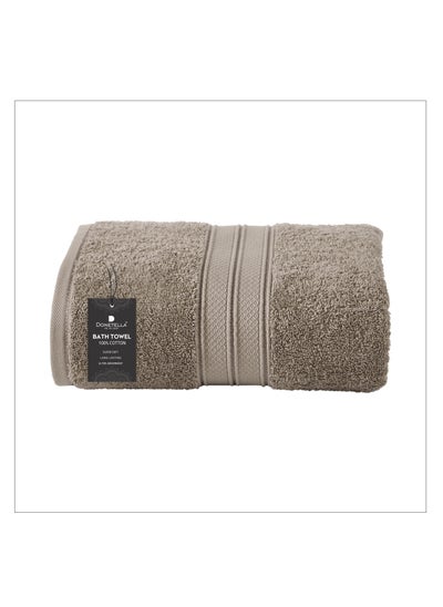 Buy Premium 100 % Combed Cotton 1-Pcs Bath Sheet (85 X 172 CM) 600 GSM Large Towel, Highly Absorbent, Quick Dry,Best Towel for Bathroom, Spa And Hotel,Dark Beige in Saudi Arabia