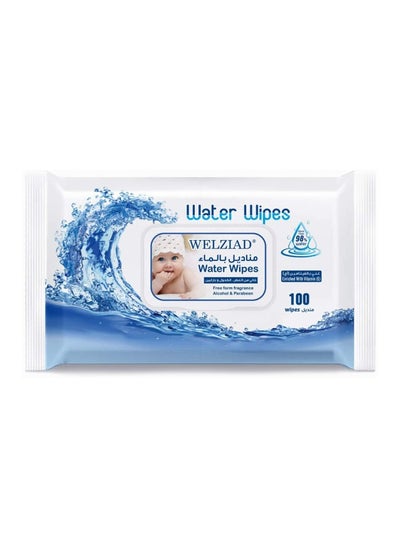 Buy Wipes with water fragrance-free 100 pieces in Saudi Arabia