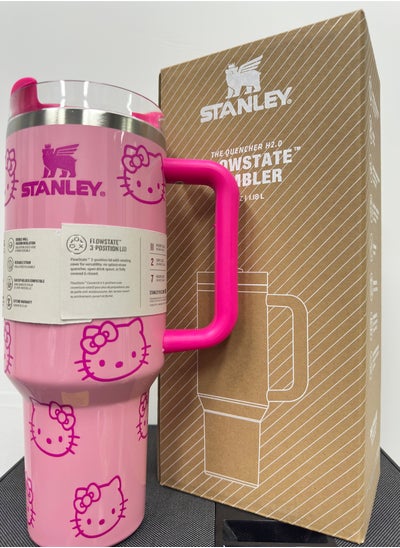 Buy The Stanley X Hello Kitty Quencher,Stainless Steel Vacuum Insulated Tumbler with Lid and Straw for Water, Iced Tea or Coffee, Smoothie and More 40 OZ in Saudi Arabia