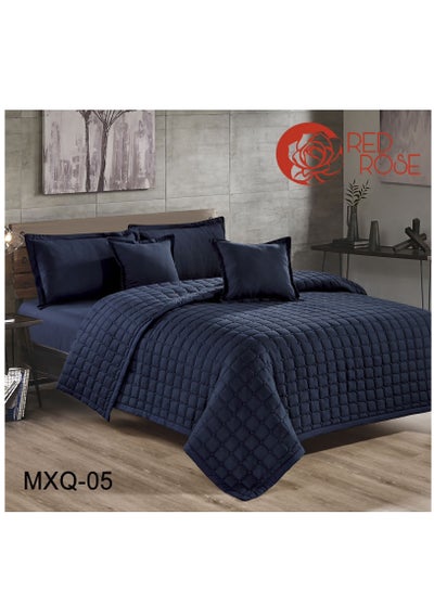 Buy Single Bed Comforter Set 4-Piece Compressed Mattress Microfiber Size 210x160 cm in Saudi Arabia