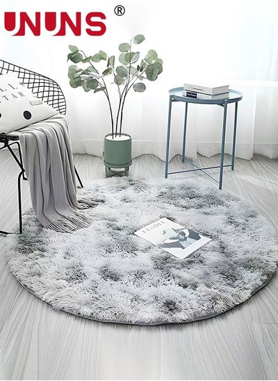 اشتري Soft Round Area Rug Floor Mat Floor Rug,Bedroom Modern Fluffy Circle Rug Round Rug,Fuzzy Plush Circular Carpet Dorm,Bedroom,Nursery Room Home Decor 1M*1M في الامارات