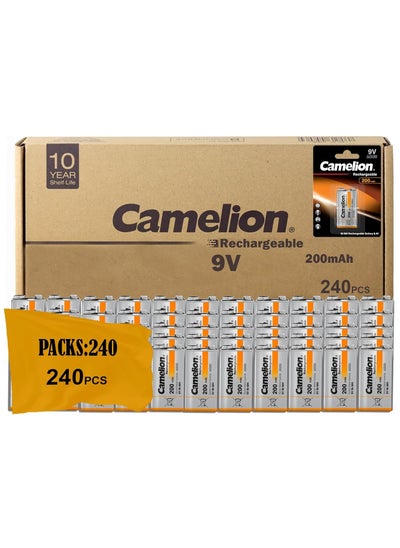 اشتري Camelion 17025122 Akku (NiMH, 9 Volt Block, 250 mAh, 1er) 240 Packs في مصر