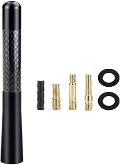 اشتري Tecreddy Universal Car Antenna Mast Carbon Fiber Truck Vehicle Replacement Short Antenna 4.7 inch Compatible with Ford, Dodge, Jeep, Toyota, Nissan, Mazda في مصر