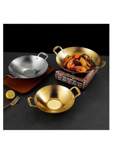 Buy 3-piece set of gold wok frying pans in Egypt