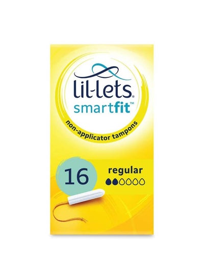 Buy SmartFit Non-Applicator Tampons: Total Comfort and Protection, Regular Absorbency (16-Pack) in UAE