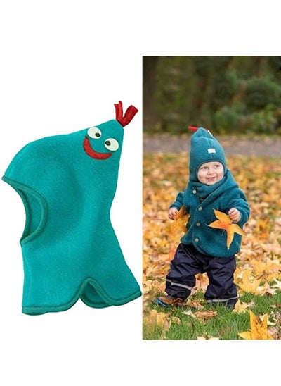 Buy Children's Cute Rooster Hat All-in-One Ear Protection Windproof Hat and Scarf for Baby Autumn Winter (Green,6 Months - 2 Years) in UAE