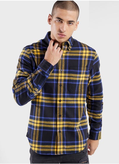 Buy Heavy Flannel Plaid Shirt in UAE