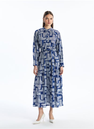 Buy Patterned Long Sleeve Women's Shirt Dress in Egypt