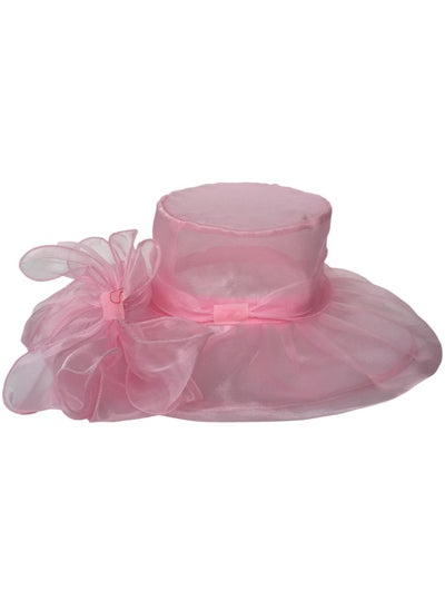 اشتري New Organza Large Brim Sunvisor Hat Foldable UV Resistant Beach Hat في الامارات