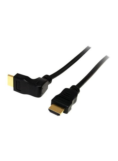 اشتري HDMI Cable Right Angle 90 Degree Elbow HDMI Cord 4K Ultra HD 3D 1080P, Ethernet and Audio Return ARC - 1Meter في مصر
