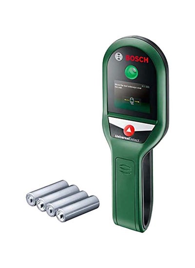 Buy Bosch Digital Detector UniversalDetect, Thorough wall scans for safer drilling up to 10cm, detect metal, live cables & wooden substructures | Model: 0603681300 with 1 year warranty in UAE