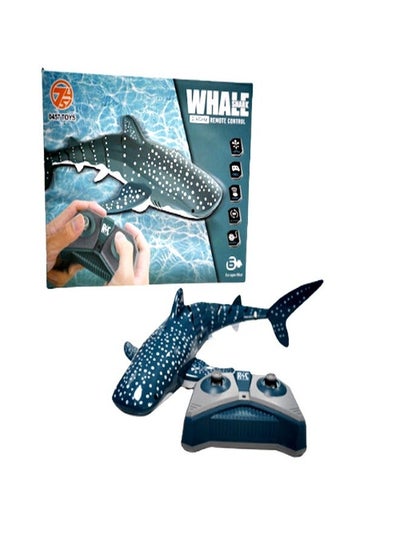 Buy Swim freely in water Remote control whale shark for Lake bathroom swimming pool for kids age 6 and up years birthday gift in UAE