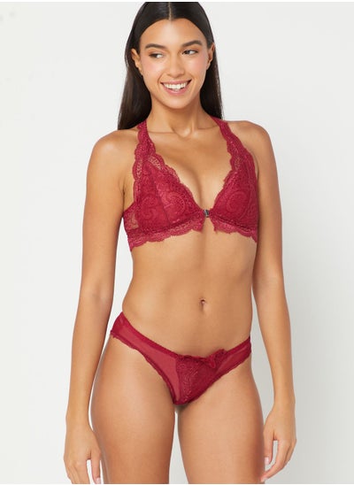 Buy Lace Bralette & Brief Set in UAE