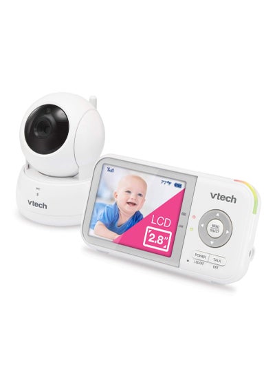 Buy VTech VM923 Video Baby Monitor, 19 Hour Battery Life, 1000ft Long Range, Pan Tilt Zoom, Enhanced Night Vision, 2.8 inch Screen, 2 Way Audio Talk, Temperature Sensor, Power Saving Mode and Lullabies in Saudi Arabia