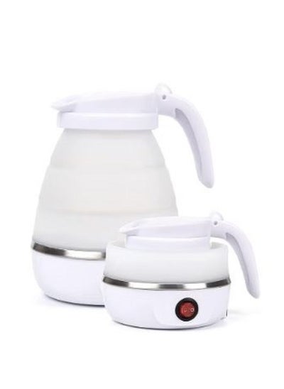 Buy Portable Foldable Silicone Electric Kettle Suitable For Travel Camping And Office, 500 Watts, White Color - From DENX in Saudi Arabia