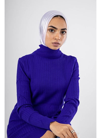 Buy Long Ribbed Pullover | Free Size | RoyalBlue in Egypt