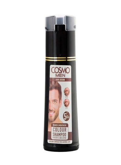 Buy Dark Brown Beard Colour Shampoo Unisex 180ML in UAE