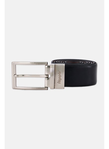 اشتري Men Brand Logo Belts, Black/Brown في السعودية