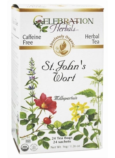 Buy St John's Wort Tea Organic - 24 Herbal Tea Bags in UAE