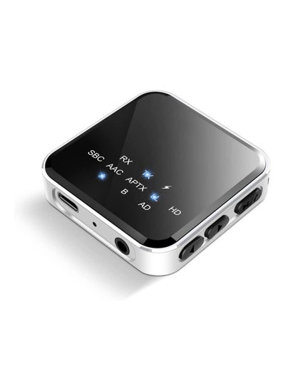 اشتري Bluetooth 5.2 Transmitter Receiver for TV to Wireless Headphones,Speakers, APTX Adaptive,HD,Low Latency Wireless 3.5mm AUX Audio Adapter for PC ,Car ,Gym, Home Stereo System, 15hrs Playtime, Dual Link في الامارات