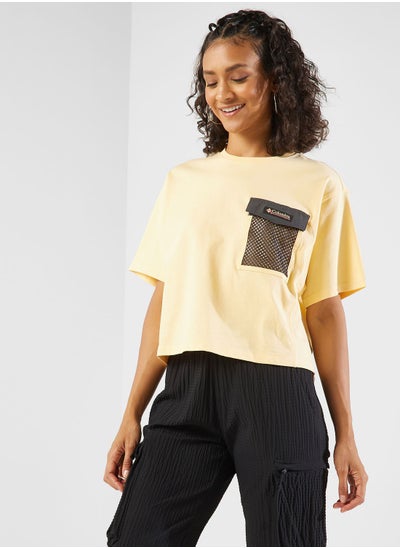 Buy Painted Peak Knit Cropped T-Shirt in UAE