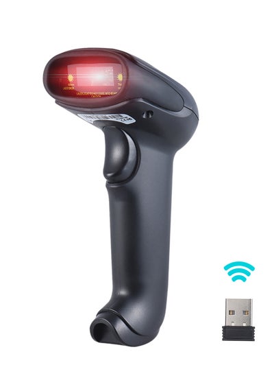 Buy 2.4G Wireless Handheld Barcode Bar Code Scanner Reader with Receiver USB2.0 Cable for Supermarket Library   Express Company Retail Store Warehouse in Saudi Arabia