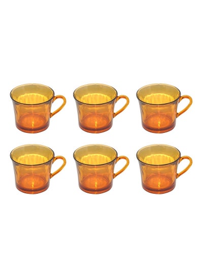 Buy Brown Color Mug LYS 4004 Cups 180ML 6PCS Set in UAE