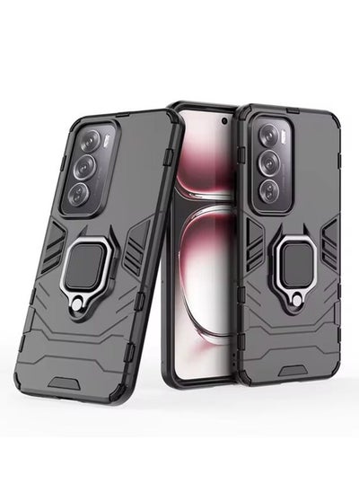 Buy OPPO Reno 12 5G Case Cover Protector Accessories with Camera Len Protection Anti-Scratch Shockproof Anti-Fingerprints Back Cover with 360 Car Mount Magnetic Ring Holder Case Protector in Saudi Arabia