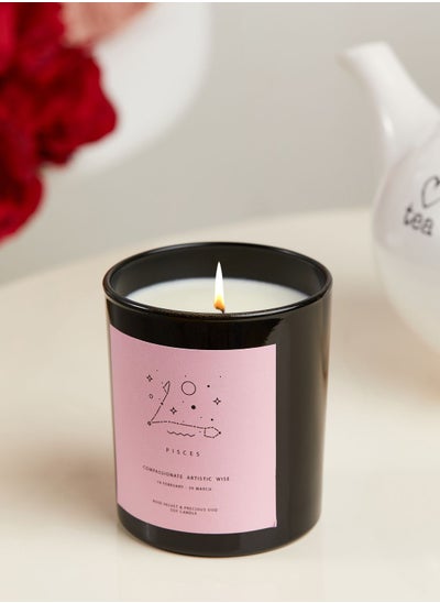 Buy Pisces Rose Velvet & Precious Oud  Candle in UAE