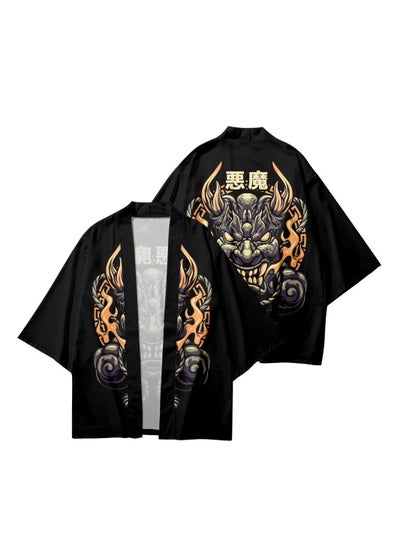 Buy Summer Feather Weaving Ethnic Style Kimono 3D Digital Printing Casual Sports Cloak in Saudi Arabia