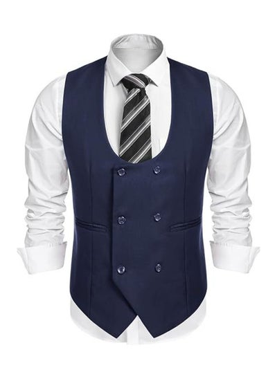 Buy New Men's British Fashion Slim Fit Suit Vest in Saudi Arabia