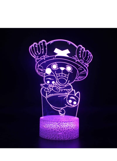 اشتري Japan Anime Monkey D. Luffy 3D LED Illusion Night Light 7 Colors Desk Lamp Home Bedroom Decor Child Birthday New Year Kids Toys Tony Tony Choppe في الامارات