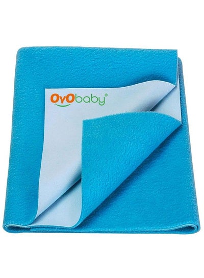 اشتري Waterproof Quick Dry Sheet For Baby; Bed Pad ; Baby Bed Protector Sheet For Toddler Children (Small (50Cm X 70Cm) Firoza) في الامارات