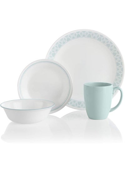 اشتري Corelle 16 Pieces Classic Dinner Set Delano 1135286 في الامارات