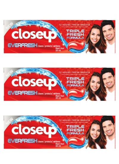 اشتري 3 Pieces Of Red Hot Gel Toothpaste3*25ml في السعودية