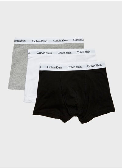 Buy 3 Pack Logo Waist Trunks in Saudi Arabia