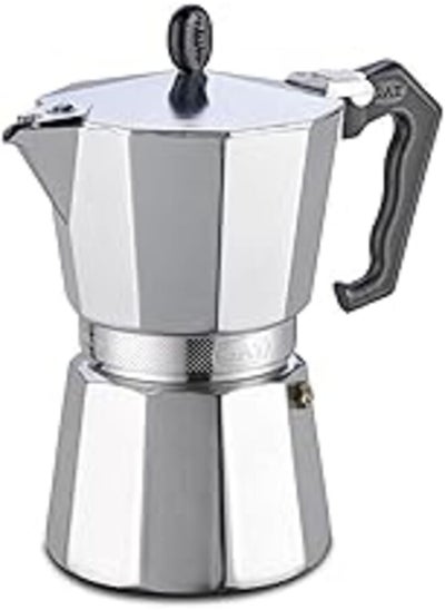 Buy G.A.T Lady Oro Aluminium Stove Top Espresso Maker, 50 ml - Silver in Egypt