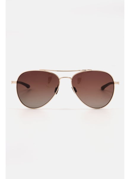 Buy Men UA 0007/G/S Aviator Sunglasses, Gold/Brown in UAE