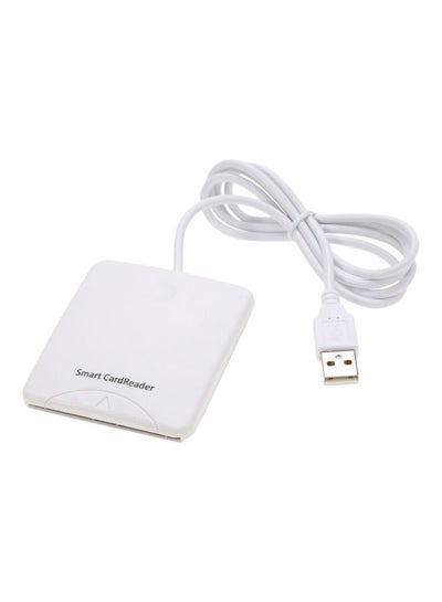 Buy USB Smart Card Reader White in Saudi Arabia