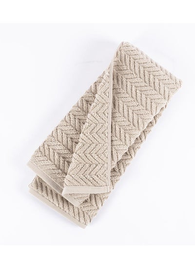 Buy Damaris Hand Towel, Beige - 550 GSM, 50x80 cm in UAE