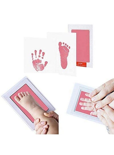 Buy Baby Hand And Foot Print Imprint Kit. No Touch Non Toxic Ink Pad (06 Months) (Pink) in Saudi Arabia