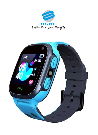 Buy BSNL Kids Smartwatch Call with 1.7' Dial GPS SOS Waterproof Clock SIM Card Location Tracker, Blue in UAE