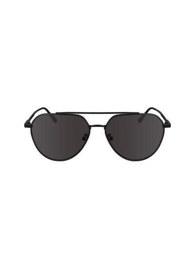 اشتري FULL RIM METAL AVIATOR CALVIN KLEIN SUN CK24100S  5715 (002) MATTE BLACK في الامارات