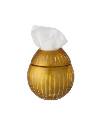 Buy Honey Colored Crystal Tissue Box in Saudi Arabia